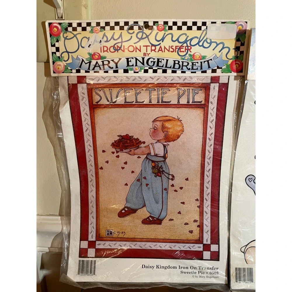 Vintage Daisy Kingdom Iron On Transfers Mary Engelbreit Sweetie Pie Noahs Ar